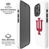 Indiana University IU Logo White iPhone 16 Pro Magsafe Impact Case